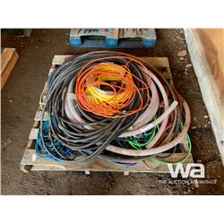 PALLET OF EXTENSION CORDS & HOSES