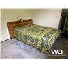 Image 1 : DOUBLE BED WITH HEAD BOARD & CLOCK