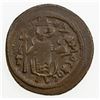 Image 1 : ARAB-BYZANTINE: Standing Emperor, ca. 680s-690s, AE fals (4.42g), "pseudo-Damascus", blundered date.