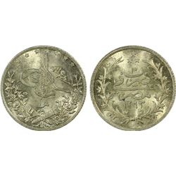 EGYPT: Abdul Hamid II, 1876-1909, AR qirsh, Misr, AH1293 year 10. PCGS MS64