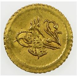 TURKEY: Mahmud II, 1808-1839, AV 1/4 zeri mahbub (0.79g), AH1223 year 8. VF-EF