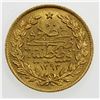Image 2 : TURKEY: Abdul Hamid II, 1876-1909, AV 50 kurush, Kostantiniye, AH1293 year 28. AU