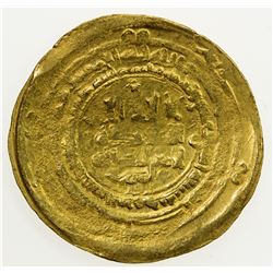 SAMANIDS: Nasr II, 914-943, AV dinar (3.93g), al-Muhammadiya, AH322. EF