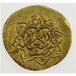 ZAND: Karim Khan, 1753-1779, AR 1/4 mohur (2.72g), Yazd, AH1187. VF-EF