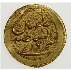QAJAR: Fath 'Ali Shah, 1797-1834, AV toman (4.48g), Isfahan, AH1228. EF-AU