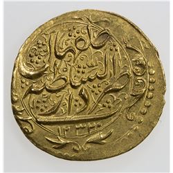 QAJAR: Fath 'Ali Shah, 1797-1834, AV toman (4.62g), Isfahan, AH1232. UNC