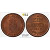 Image 1 : AUSTRIA: Franz I, 1804-1835, AE kreuzer, 1816-A. PCGS MS65