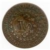 Image 1 : BRAZIL: PARA: AE 10 reis, ND (1835), crude "10" countermark, VF-EF
