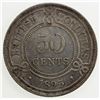 Image 2 : BRITISH HONDURAS: Victoria, 1837-1901, AR 50 cents, 1896. EF