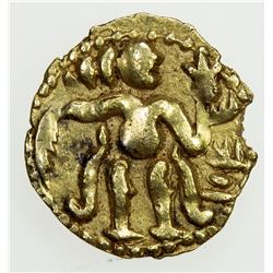 CEYLON (MEDIEVAL): Anonymous, 10th-11th century, AV aka (1/8 kahavanu) (0.48g). EF