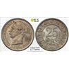Image 1 : DENMARK: Frederik VIII, 1906-1912, AR 25 ore, 1911. PCGS MS66