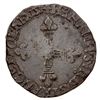 Image 2 : FRANCE: Henri III, 1574-1589, AR quart d'ecu (9.35g), Rennes, 1584. VF