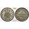 Image 1 : BAVARIA: Maximilian II, 1848-1864, AR 3 kreuzer, 1816. PCGS MS65
