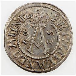 BRUNSWICK-WOLFENBUTTEL: August II, 1634-1666, AR 2 mariengroschen, 1653. AU