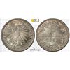 Image 1 : FRANKFURT: AR 3 kreuzer, 1866, KM-373, a superb example! PCGS graded MS66+.