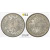 Image 1 : FRANKFURT: AR 6 kreuzer, 1866, KM-374, a lovely example! PCGS graded MS65.