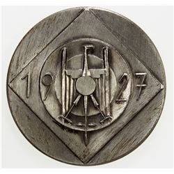 MUNICH: AR medal (31.07g), 1927, 18th German Federal Shooting Competition, UNC