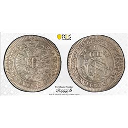 NUREMBERG: Free Imperial City, AR 4 kreuzer, 1755/45. PCGS MS64