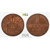 Image 1 : PRUSSIA: Friedrich Wilhelm III, 1797-1840, AE pfennig, 1821-A. PCGS MS63