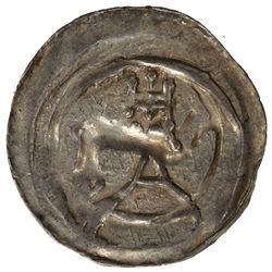 STRASSBURG (BISHOPRIC): Heinrich von Staleck, 1245-1260, AR denar. EF