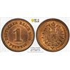 Image 1 : GERMANY: Kaiserreich, AE pfennig, 1876-A. PCGS MS64