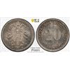 Image 1 : GERMANY: Kaiserreich, AR 20 pfennig, 1876-F. PCGS MS64