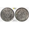 Image 1 : GERMANY: Kaiserreich, 25 pfennig, 1910-E. PCGS MS62