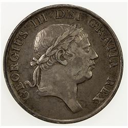 GREAT BRITAIN: George III, 1760-1820, AR 3 shilling token, 1814. F-VF
