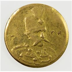 IRAN: Muzaffar al-Din Shah, 1896-1907, AV 5000 dinars, Tehran, AH1324. EF