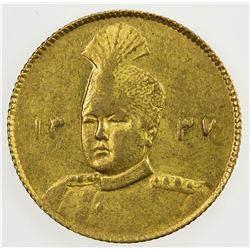 IRAN: Ahmad Shah, 1909-1924, AV toman, Tehran, AH1337. EF