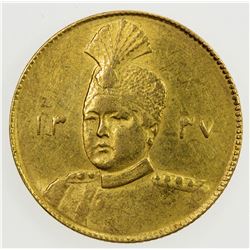 IRAN: Ahmad Shah, 1909-1924, AV toman, Tehran, AH1337. VF-EF
