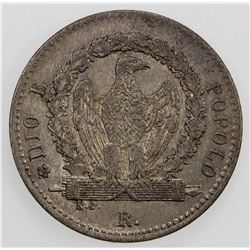 ITALY: ROMAN REPUBLIC: Second Republic, BI 8 baiocchi, 1849-R. EF