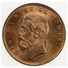 Image 1 : ROMANIA: Carol I, as King, 1881-1914, AE 2 bani, 1900-B. UNC