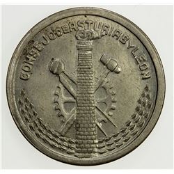 SPAIN: ASTURIAS & LEON: 50 centimos, 1937. UNC