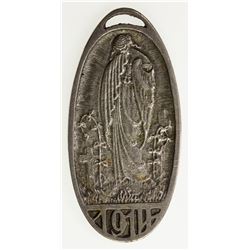 SWITZERLAND: AR medal (8.65g), oval cast silver medal by Richard Adolf Zutt, 1914