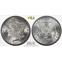 UNITED STATES: dollar, 1881-S, PCGS graded MS64, Morgan type.