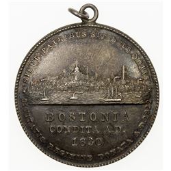 UNITED STATES: AR medal, 1822 (8.69g), seal of the city of Boston, EF-AU