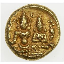 INDIA: VIJAYANAGAR: Davaraja I, 1406-1422, AV pagoda (3.40g). EF