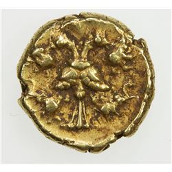 INDIA: VIJAYANAGAR: Achyutaraya, 1529-1542, AV 1/2 pagoda (1.67g). VF-EF