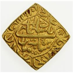 MUGHAL: Shah Jahan I, 1628-1658, AV mohur token (11.72g), AH[1]057 year 21 (sic). EF