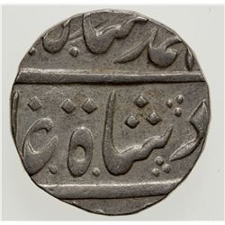 MUGHAL: Muhammad Shah, 1719-1748, AR rupee (11.38g), Muhammadabad Banaras, year 24. AU