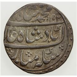 MUGHAL: Muhammad Shah, 1719-1748, AR rupee (11.38g), Islamabad, AH1152 year 22. AU