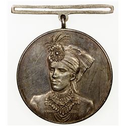 BAHAWALPUR: Sadiq Muhammad Khan V, 1907-1947, AR medal (23.07g), AH1342/1924. AU
