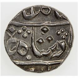 INDORE: AR rupee, Chandor, year 34? KM-3.1, AU.