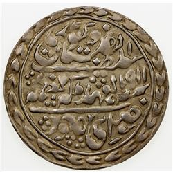 JAIPUR: Madho Singh II, 1880-1922, AR nazarana rupee (11.39g), Sawai Jaipur, 1911 year 32. EF-AU