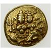 Image 1 : MYSORE: Krishna Raja Wodeyar, 1799-1868, AV pagoda (3.39g). EF