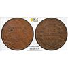 Image 1 : BRITISH INDIA: William IV, 1830-1837, AE 1/4 anna, 1835(c)