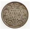 Image 2 : BRITISH INDIA: Victoria, Empress, 1876-1901, AR 1/2 rupee, 1878(c). EF