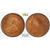 Image 1 : BRITISH INDIA: George V, 1910-1936, AE 1/12 anna, 1915(c). PCGS MS65