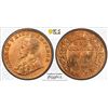 Image 1 : BRITISH INDIA: George V, 1910-1936, AE 1/4 anna, 1926(b). PCGS MS66